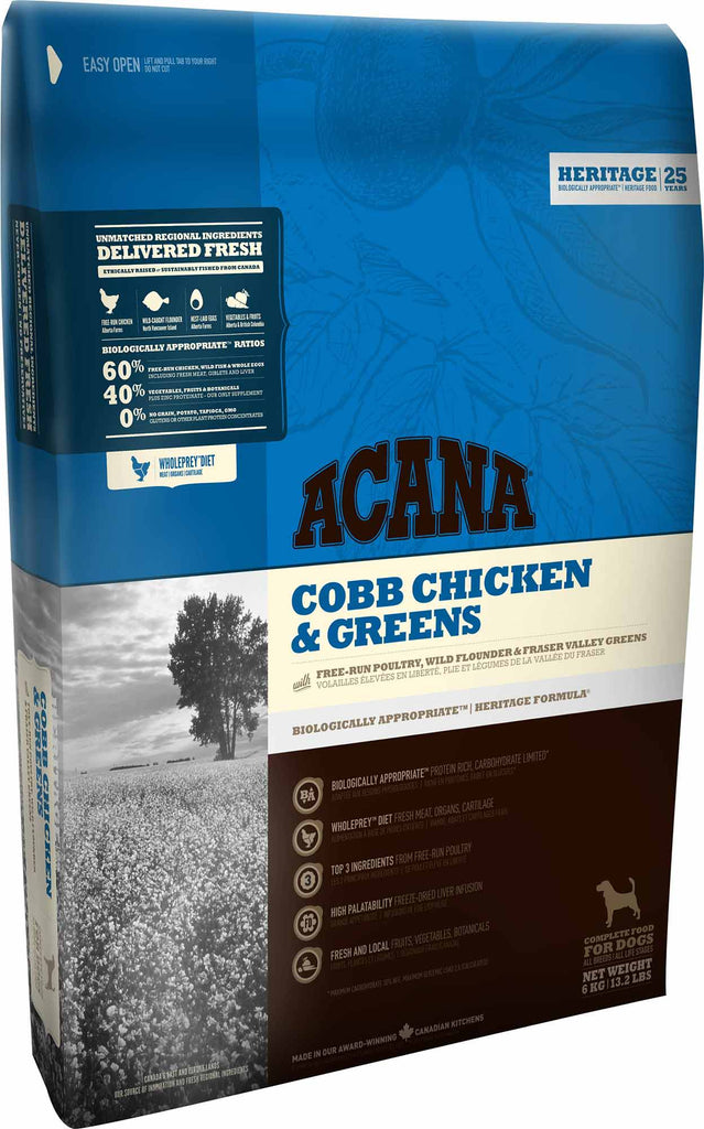 ACANA HERITAGE Cobb Chicken & Greens Dog Food