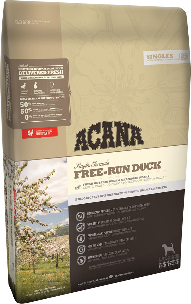 ACANA SINGLES Free-Run Duck Dog Food