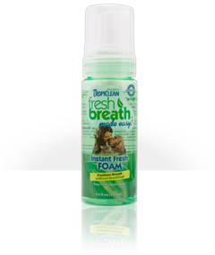 Tropiclean fresh online breath foam